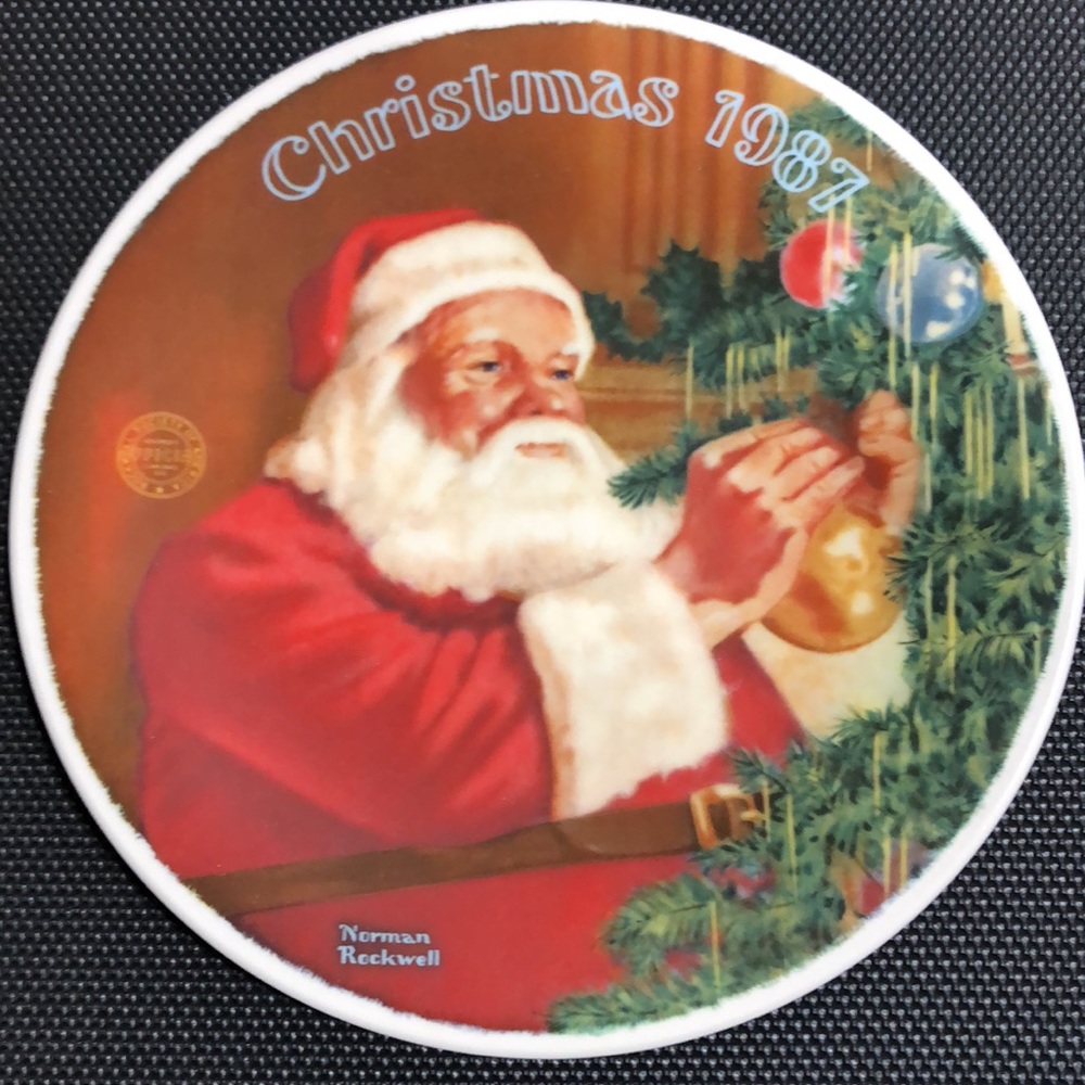 2for$20🟠Christmas 1987 - Norman Rockwell - Collectible Plate